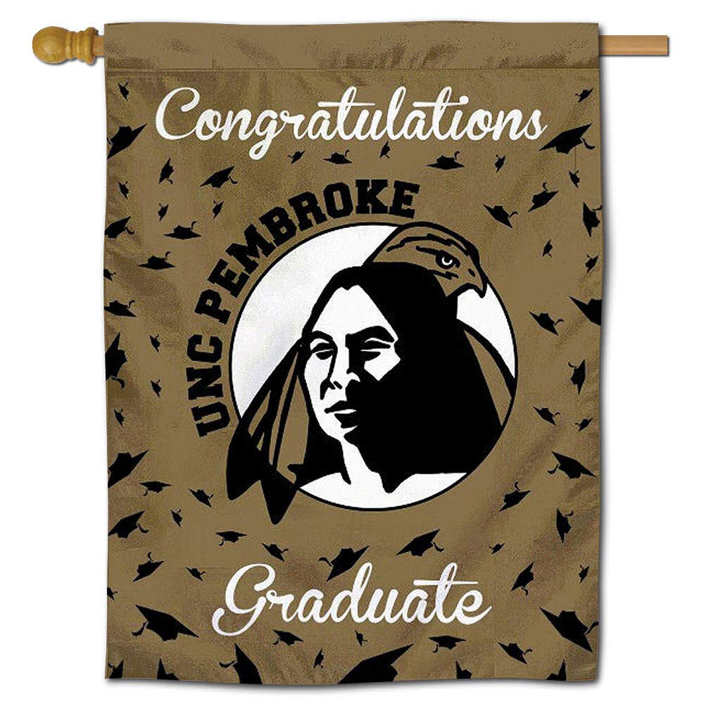 UNC Pembroke Braves College Graduation Gift - Custom Printed Banner Flag for Alumni, Fans & Graduates - Perfect for Dorm Decor, Tailgating & School Spirit Events