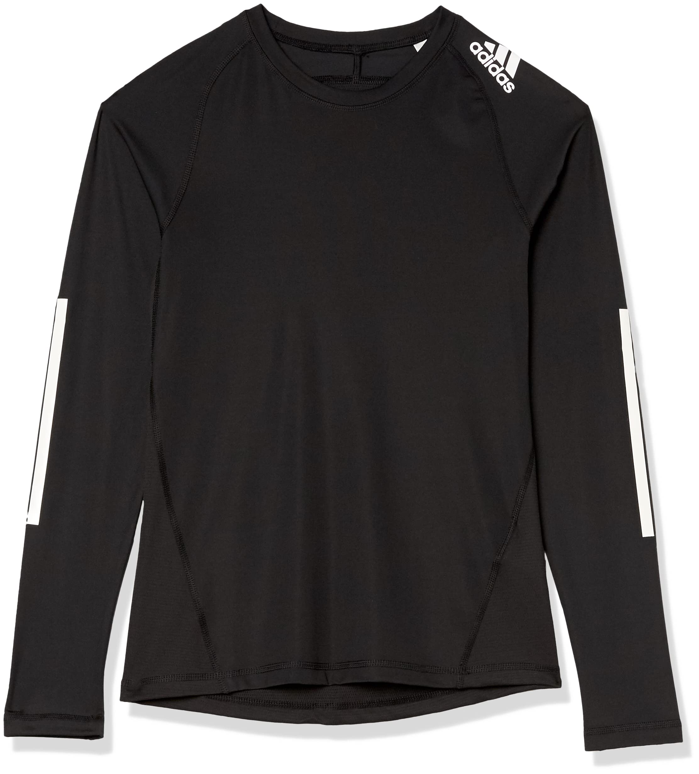 Adidas Boys' Hockey Base Layer Shirt - Moisture Wicking Performance Top for Youth Hockey Players - Perfect for Training, Games & Cold Weather Sports