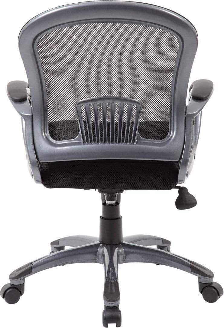Boss B6256 BK Ergonomic Mesh Task Chair with Mid Back Support - Perfect for Office, Home, and Gaming Use