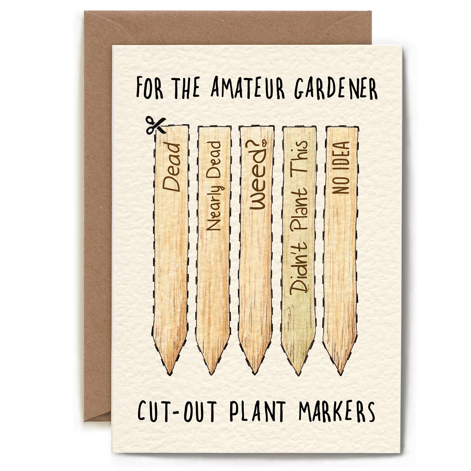 Amateur Gardener Greeting Card - Perfect for Plant Lovers, Gardening Enthusiasts & Green Thumbs - Ideal for Birthdays, Thank You Notes & Garden Club Events
