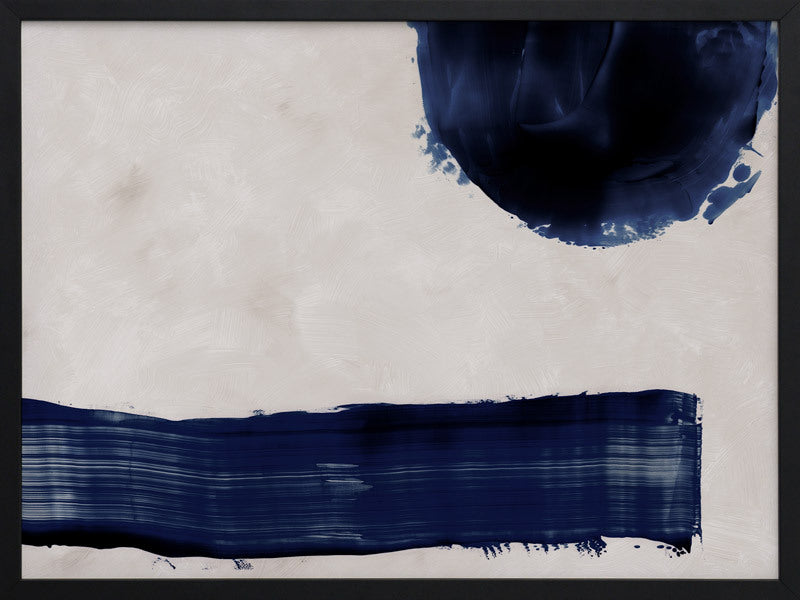 Broad Strokes II Framed Wall Art Print - Modern Abstract Painting for Living Room, Bedroom & Office Decor
