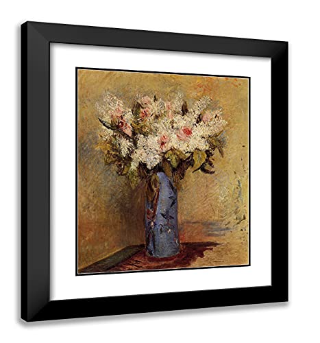 Black Modern Wood Frame with Double Matting