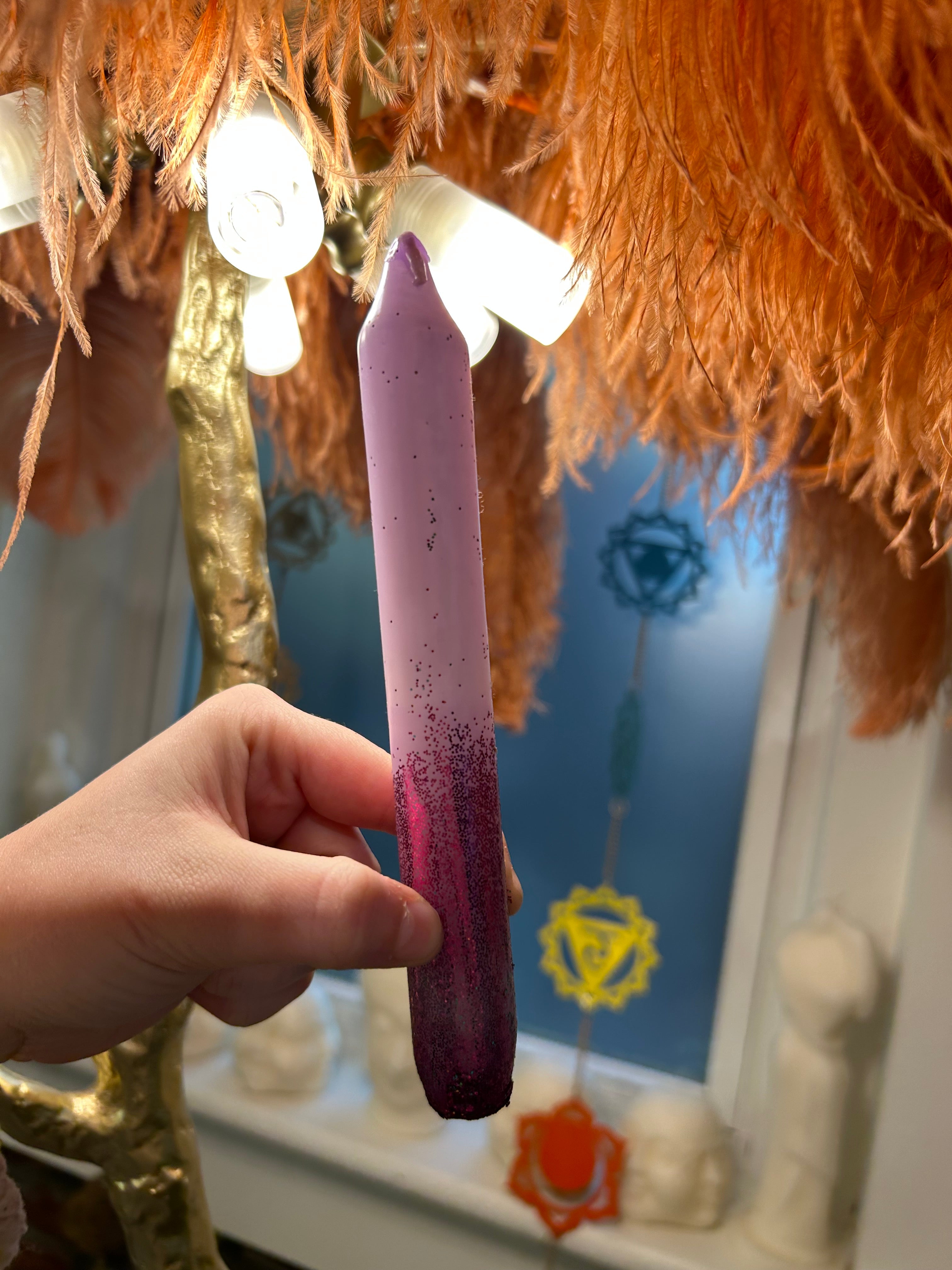 Pink Glitter Dip Dye Candles - Handmade Decorative Scented Candles for Home, Wedding, Party & Romantic Gifts | Perfect for Birthday, Anniversary & Holiday Decor