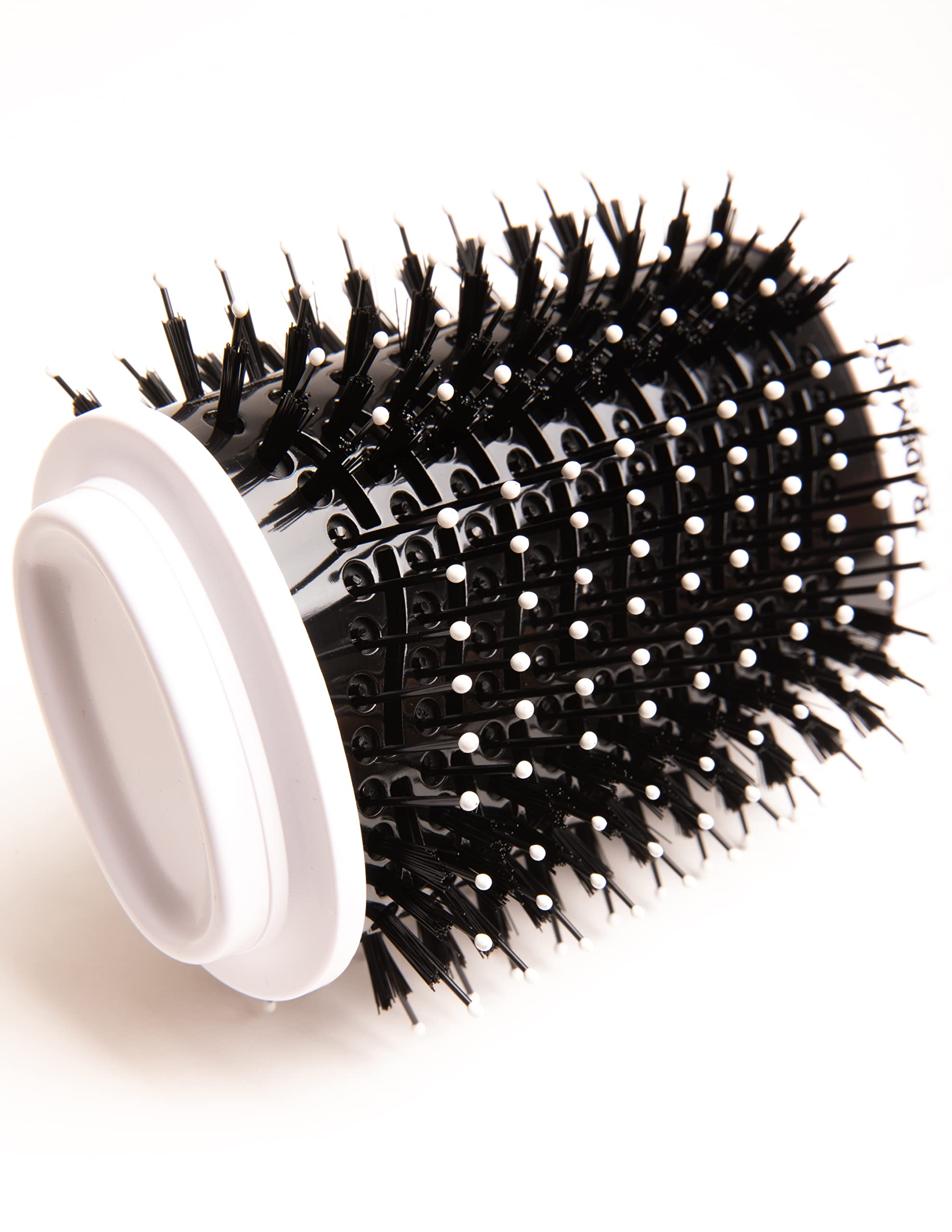 Professional 2-in-1 Hair Dryer Brush with Ceramic Technology | Anti-Frizz Ionic Blow Dryer for Wet & Dry Hair | Adds Volume & Smooths All Hair Types (White) | Perfect for Salon-Quality Styling at Home, Travel & Daily Hair Care