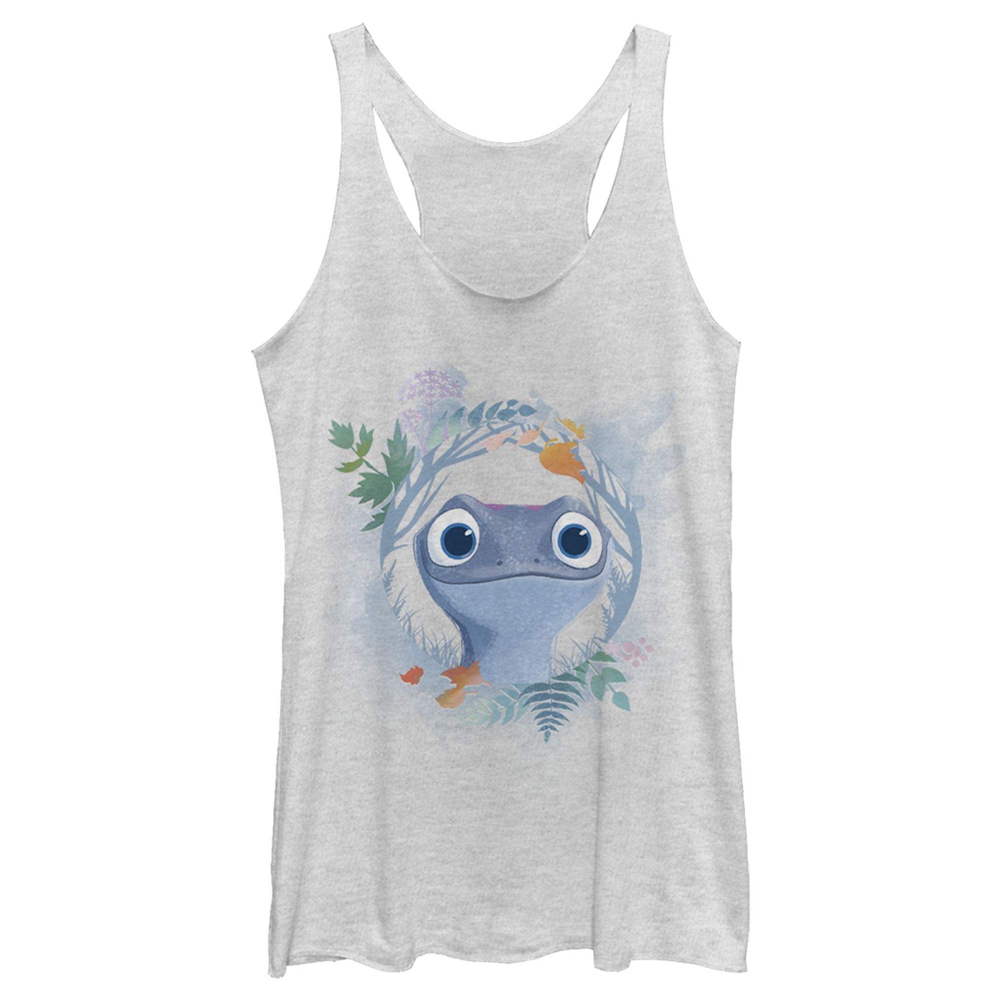Fifth Sun Women's Frozen 2 Watercolor Salamander Sleeveless Layering Tank Top - Cute Graphic Tee for Disney Fans, Summer Outfits & Casual Wear
