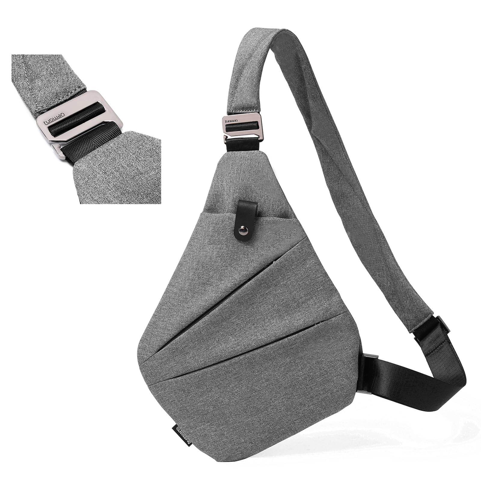WEIATAS Sling Bag for Men & Women - Adjustable Chest Shoulder Backpack, Lightweight Crossbody Bag for Travel, Hiking, Cycling & Outdoor Activities