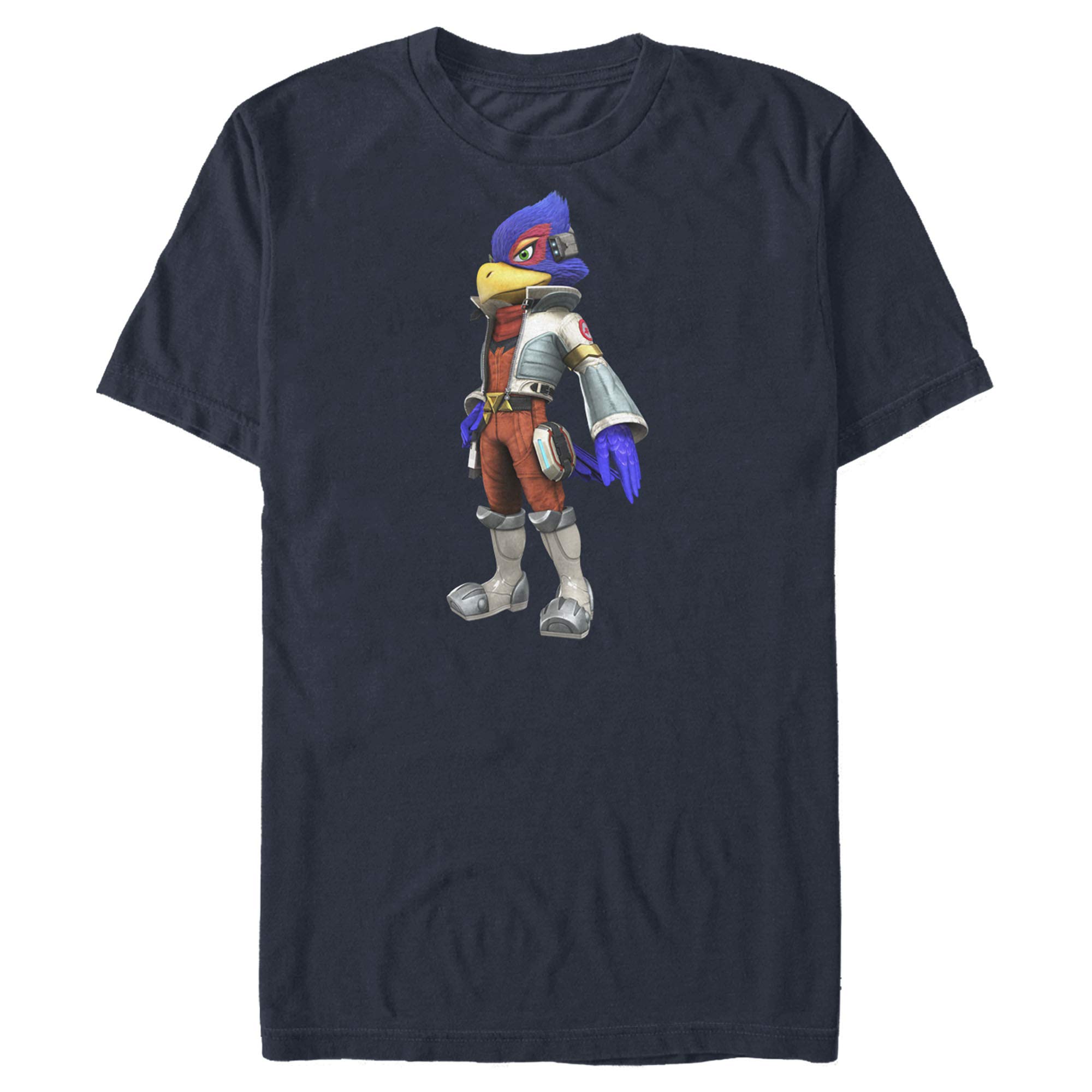 Men's Nintendo Starfox Falco Pose Graphic T-Shirt | Official Licensed Gaming Tee | Perfect for Cosplay, Gaming Events & Casual Wear