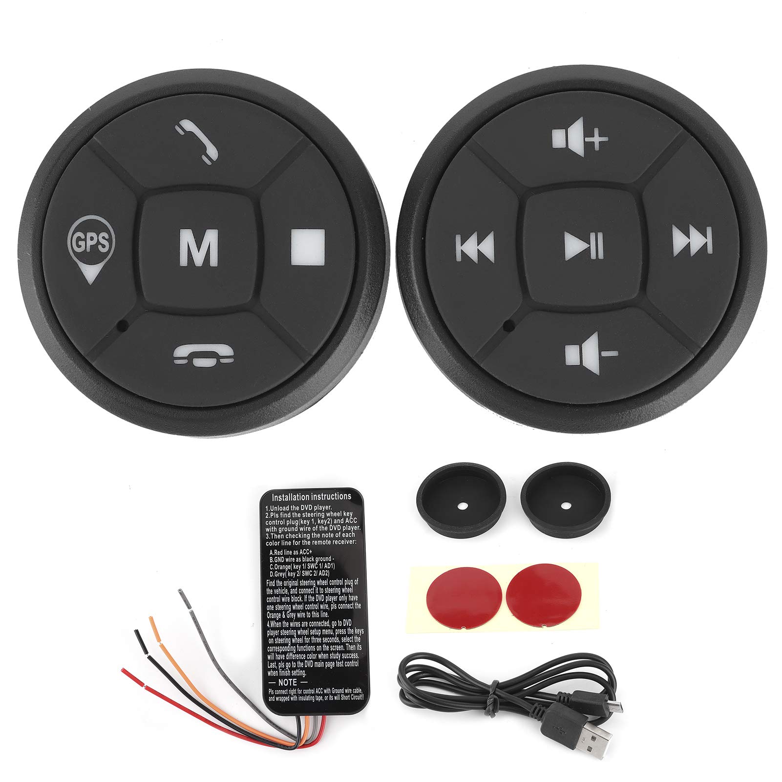 KIMISS Car Steering Wheel Controller for Radio & GPS - Easy Driving Control