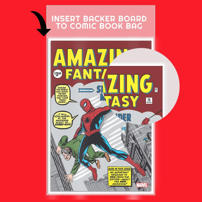 Evoretro Comic Book Backer Boards - Acid-Free Cardboard Backing for Comic Book Storage & Protection (100-Pack) - Perfect for Collectors, Grading & Long-Term Preservation