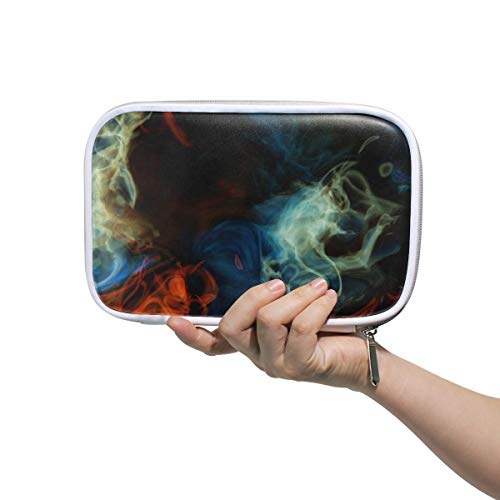 ILEEY Large Capacity Smoke Particle Wave Pencil Case & Cosmetic Bag - Waterproof Makeup Organizer Clutch Pouch for Travel, School, Office & Daily Use | Perfect for Students, Professionals & Travelers