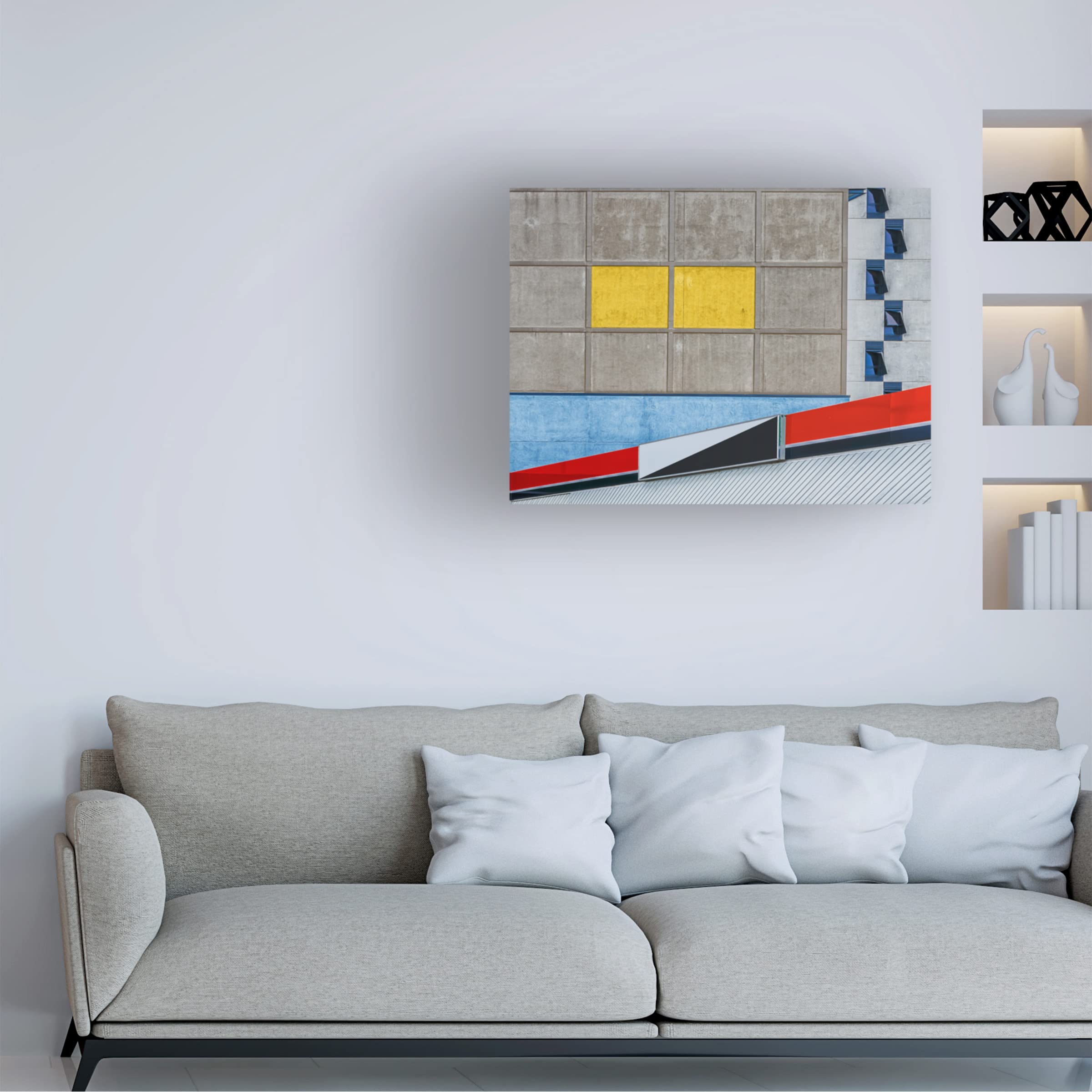 Wayne Pearson 'What Can I Say' Canvas Wall Art Print - Modern Abstract Painting for Living Room, Bedroom & Office Decor | Trademark Fine Art Collection