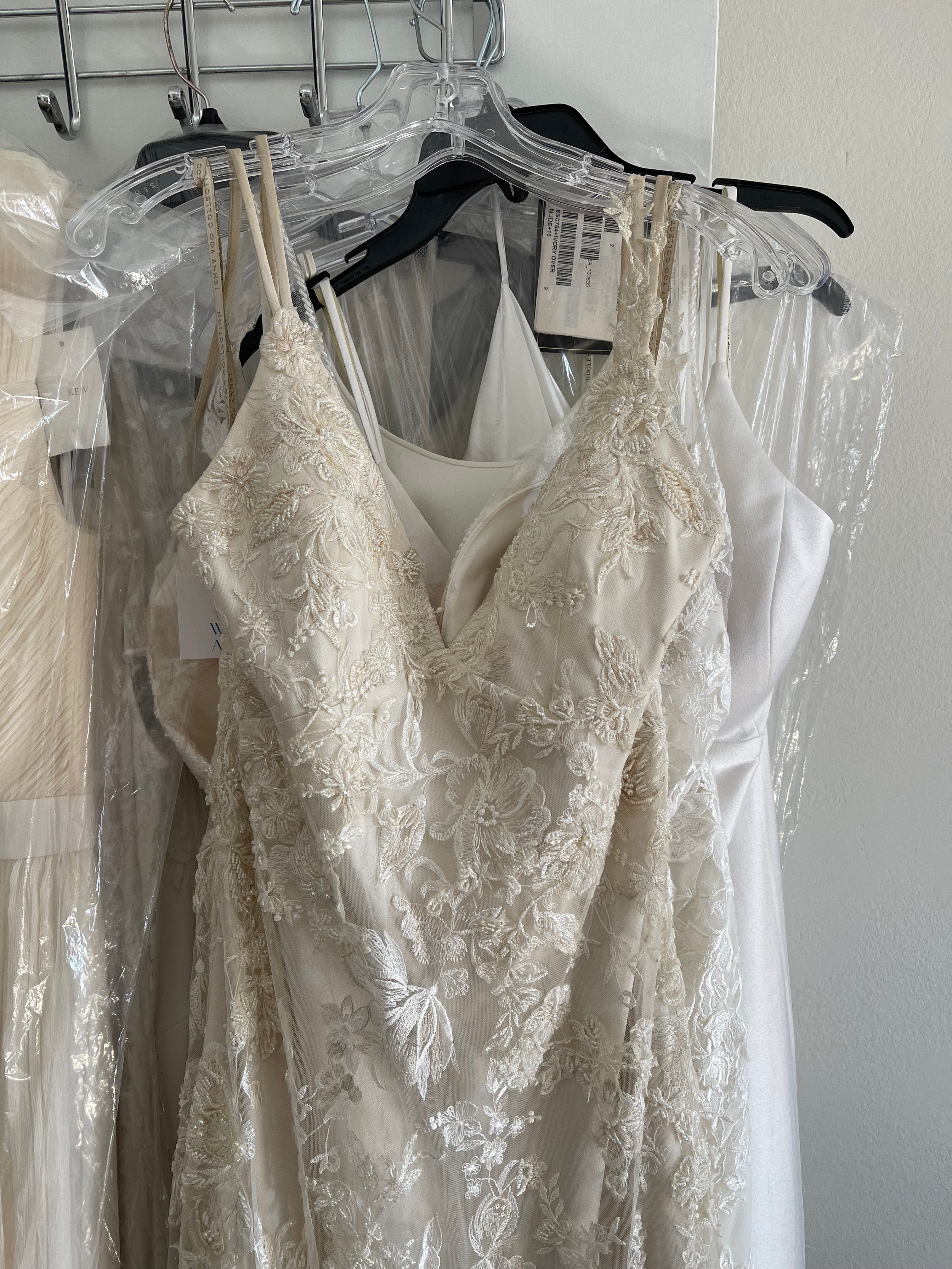 Jenny Yoo Braylin Wedding Gown - Elegant A-Line Bridal Dress with Lace Details | Perfect for Church Ceremonies & Beach Weddings