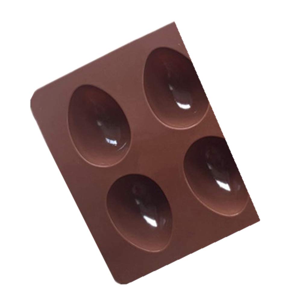 INOOMP 2-Pack 8-Cavity Egg Shaped Silicone Molds for Easter - Perfect for Making Chocolate Candies, DIY Desserts & Holiday Baking (Easter Egg Candy Molds, Chocolate Molds, Baking Supplies)