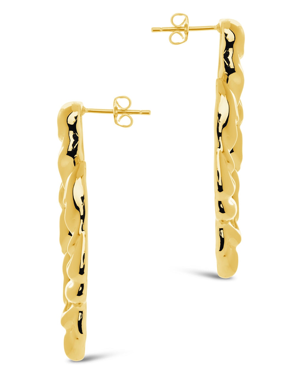 Tali Molten Metal Chunky Drop Earrings for Women - Handmade Boho Statement Jewelry - Perfect for Parties, Weddings & Date Nights