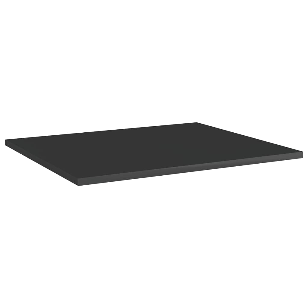 4-Pack High Gloss Black Bookshelf Replacement Boards 23.6