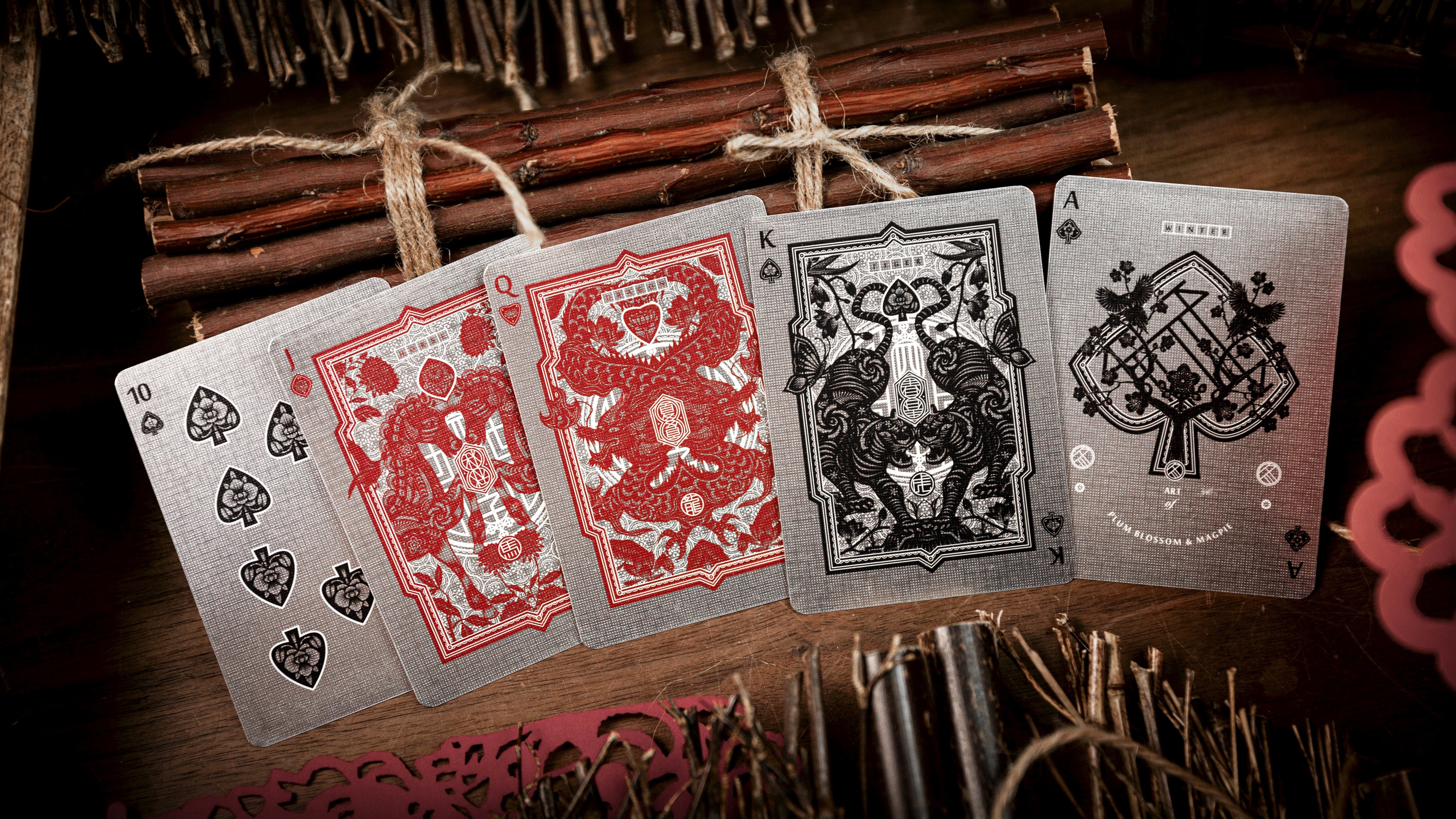 The Four Seasons Wooden Boxset Ark Playing Cards - Premium Collectible Deck for Card Games, Magic Tricks & Gifts | Perfect for Poker Nights, Game Parties & Holiday Presents