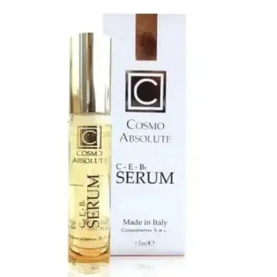 Cosmo Absolute Vitamin C E B5 Serum 15ml - Brightening & Hydrating Facial Serum for Glowing Skin | Day & Night Skincare Routine