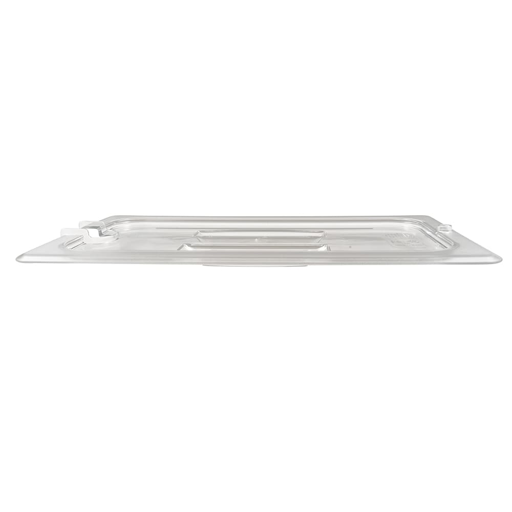 Cambro 30CWCHN135 Camwear 1/3 Size Clear Food Storage Container with Handle Lid & Spoon Notch - Perfect for Restaurants, Catering, and Commercial Kitchen Use