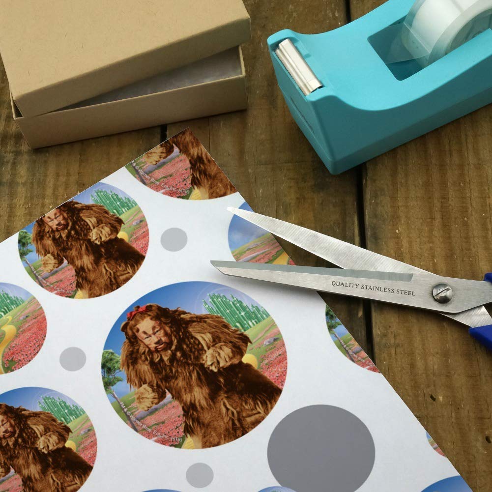 The Wizard of Oz Lion Character Gift Wrap Paper Roll - Premium Wrapping Paper for Birthdays, Holidays & Special Occasions