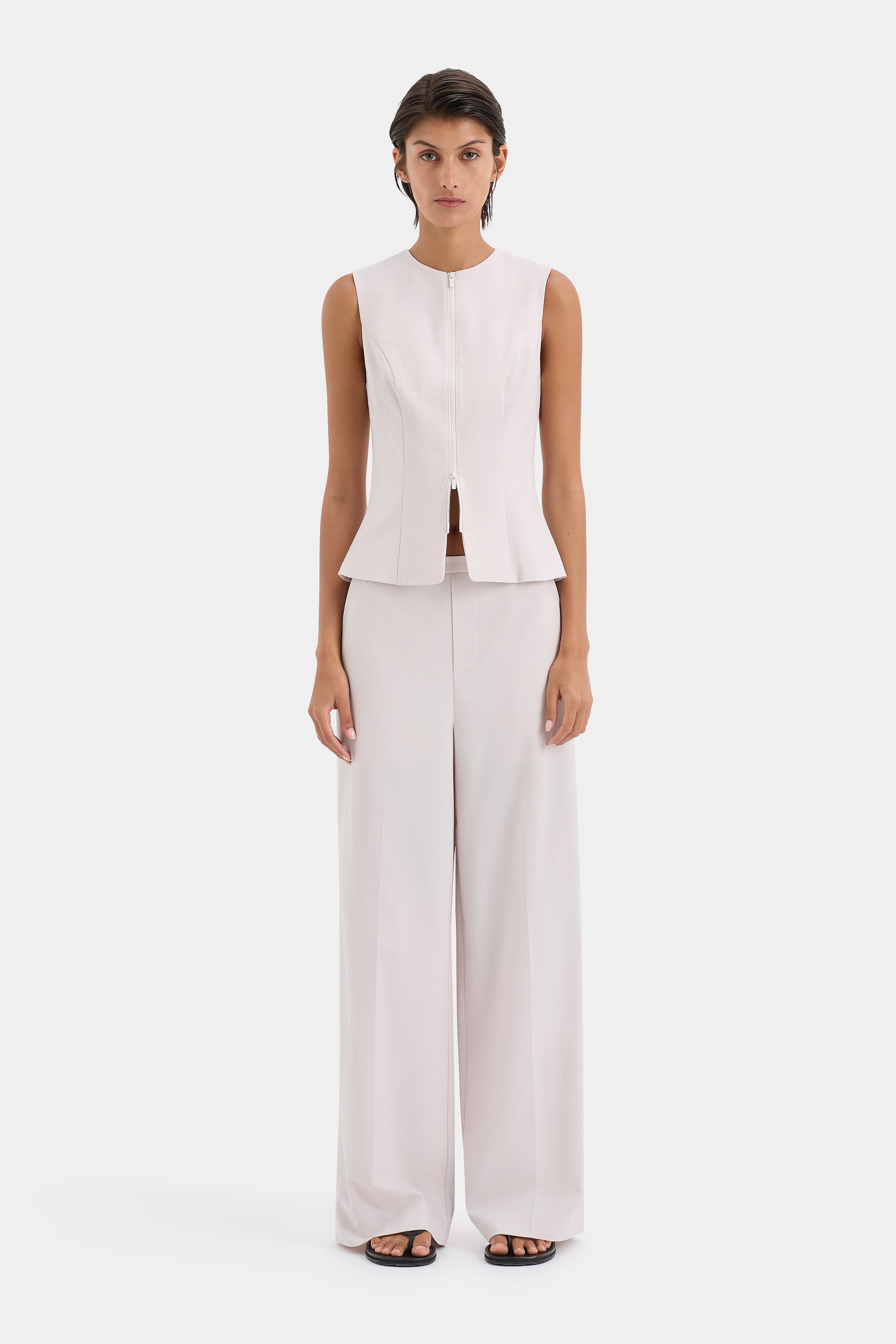 Laredo Light Ecru Pants for Women - Comfortable Casual Trousers for Everyday Wear, Office & Travel