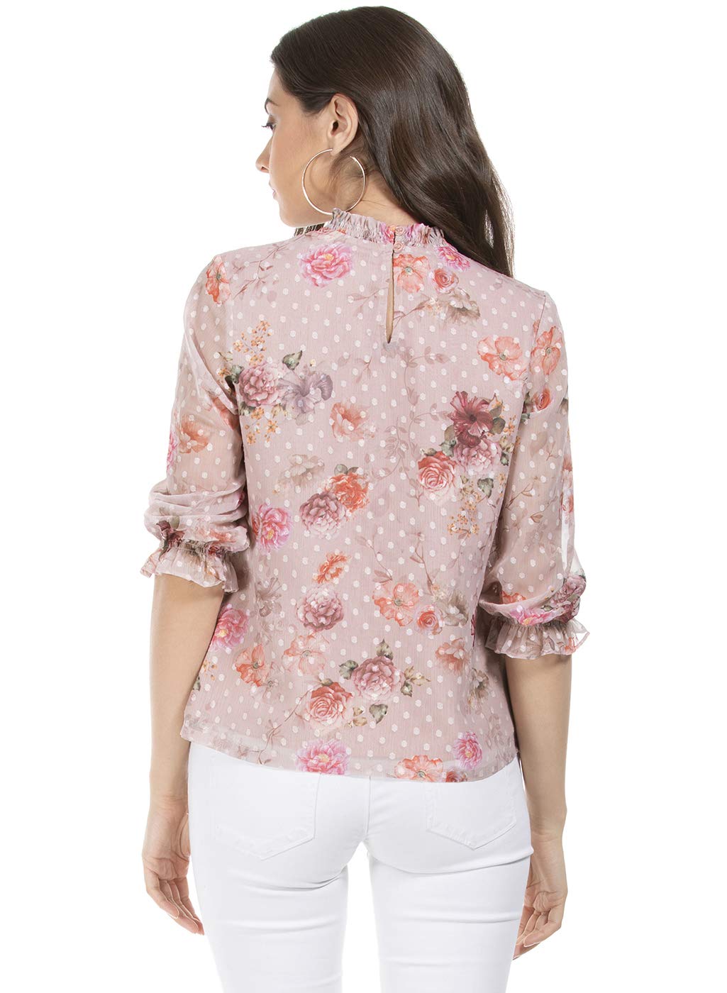 FabAlley Women's Regular Fit Casual Shirt - Comfortable & Stylish Blouse for Office, Work, and Everyday Wear