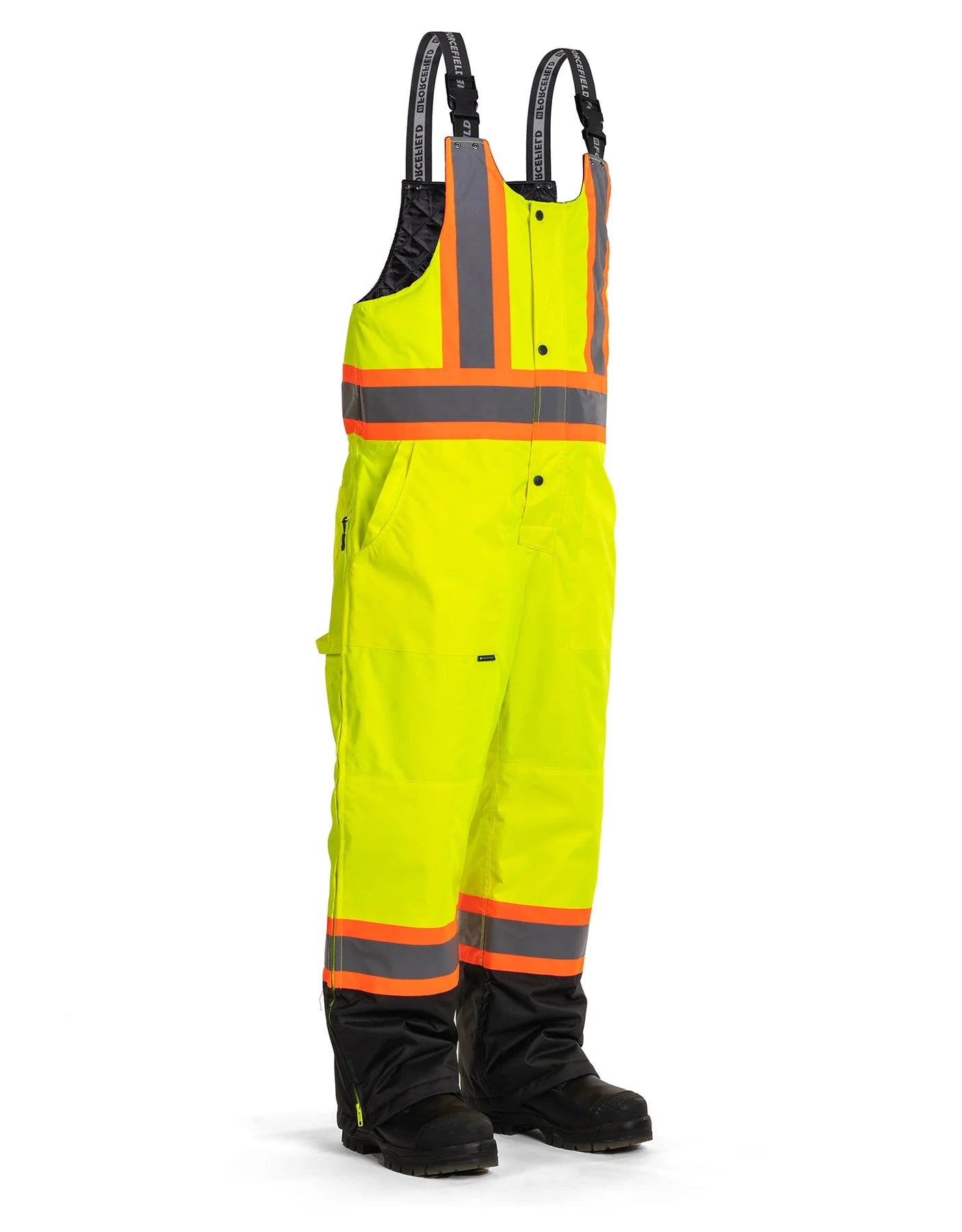 Forcefield Hi-Vis Winter Safety Overalls EN835R - High Visibility Workwear for Cold Weather Construction & Outdoor Jobs