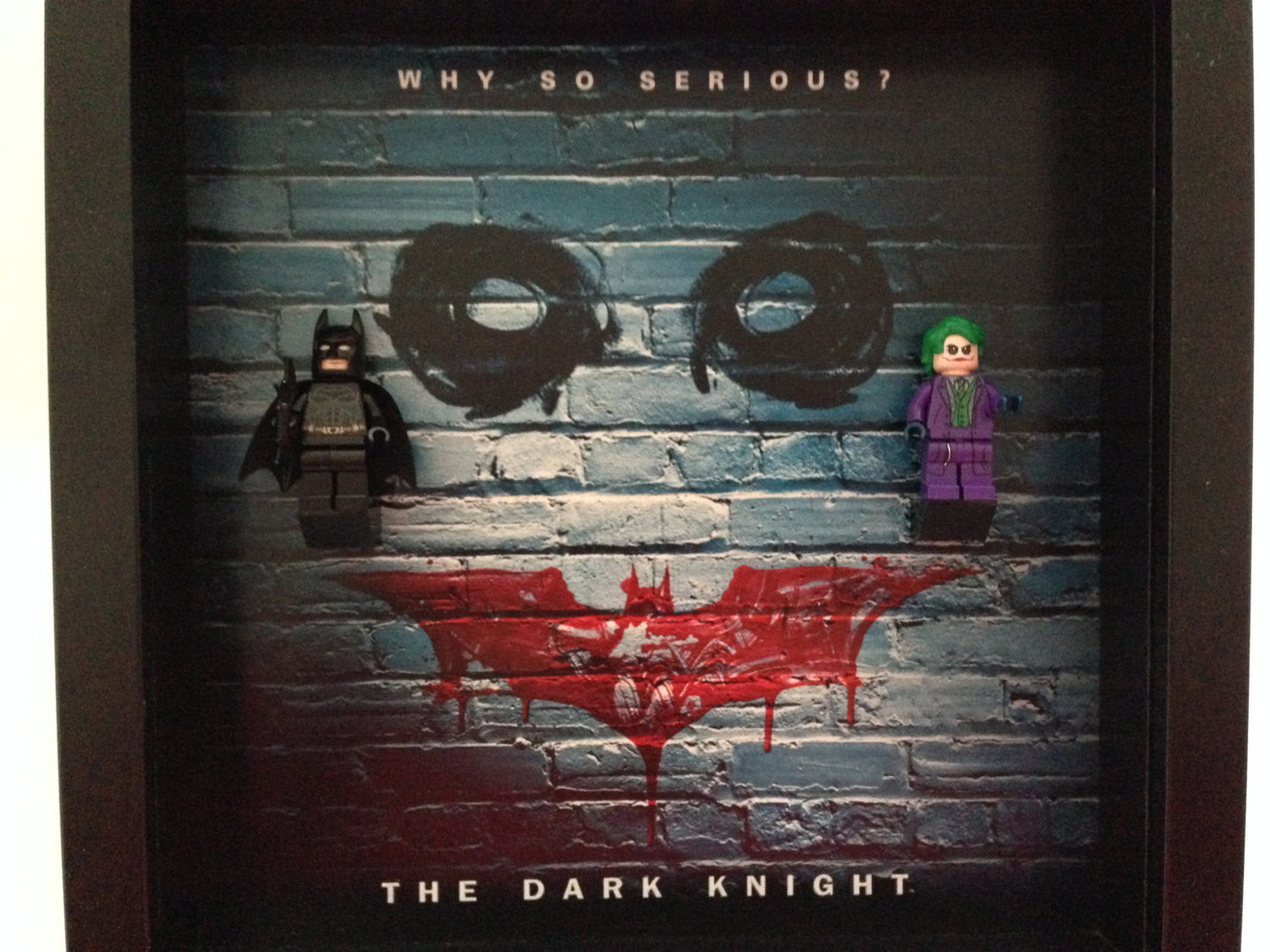 Exclusive Lego® Batman The Dark Knight Minifigure Display Frame - Perfect for Collectors & Home Decor