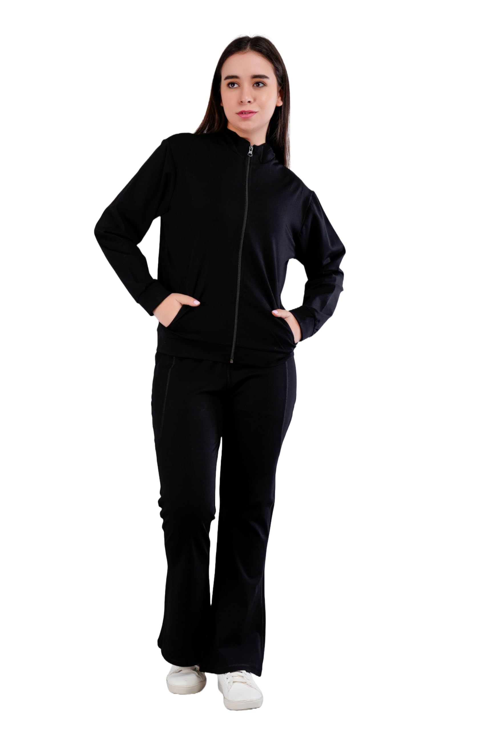 Premium High Waist Yoga Pants & Jacket Set - Women's Stretchy Workout Outfit for Gym, Zumba, Dance & Activewear - Breathable Tights for Yoga, Running & Fitness Training