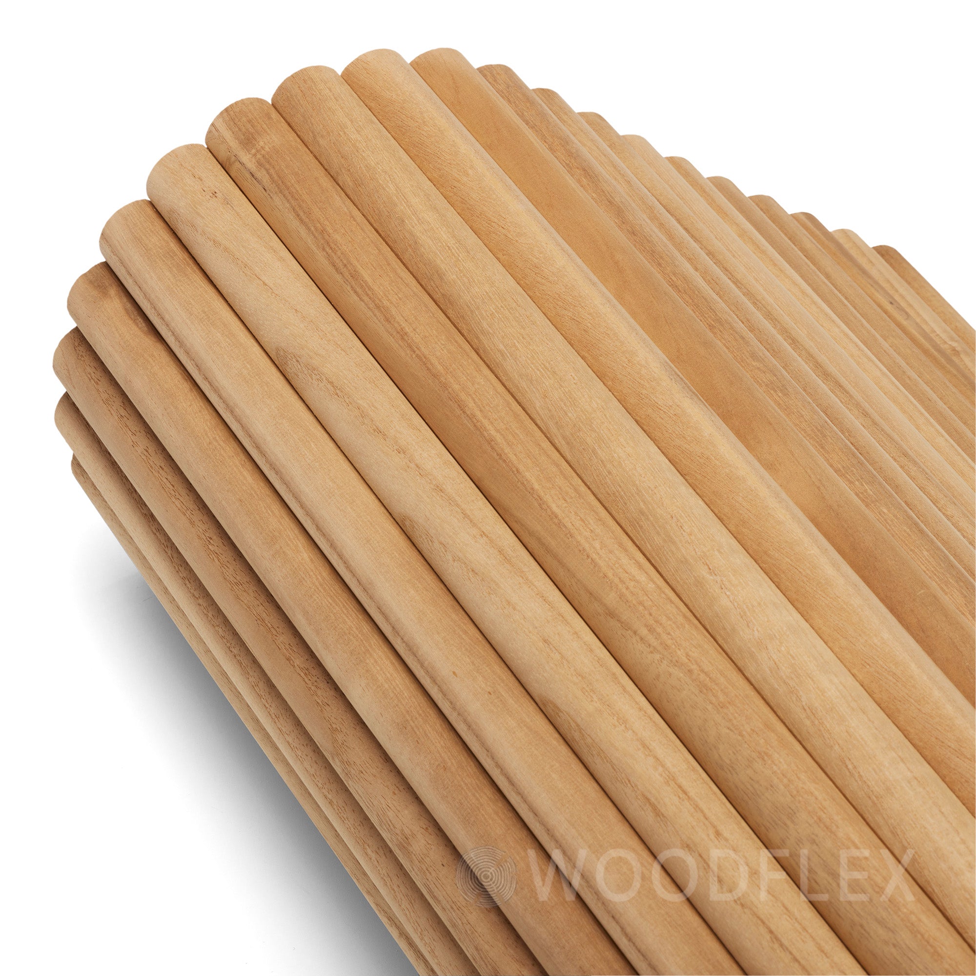 WOODFLEX Flexible Solid Paulownia Wood Slat Wall Panel 106