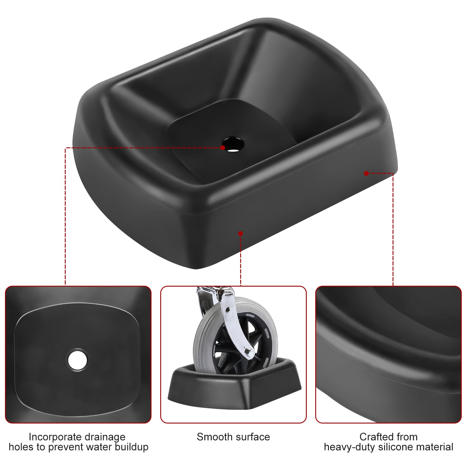 Heavy Duty Rubber Wheel Chocks 6