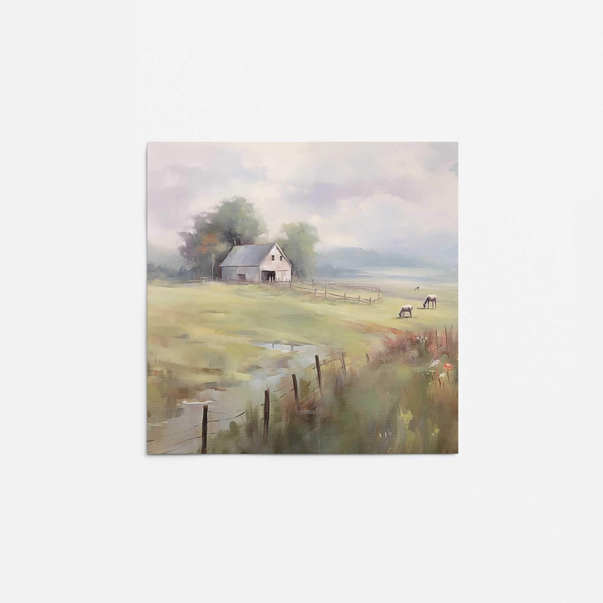 Barnyard Bliss Promotional Rolled Print - Farm Animal Themed Custom Wall Art for Home & Office Decor | Perfect for Nursery, Country Kitchen, or Rustic Farmhouse Style