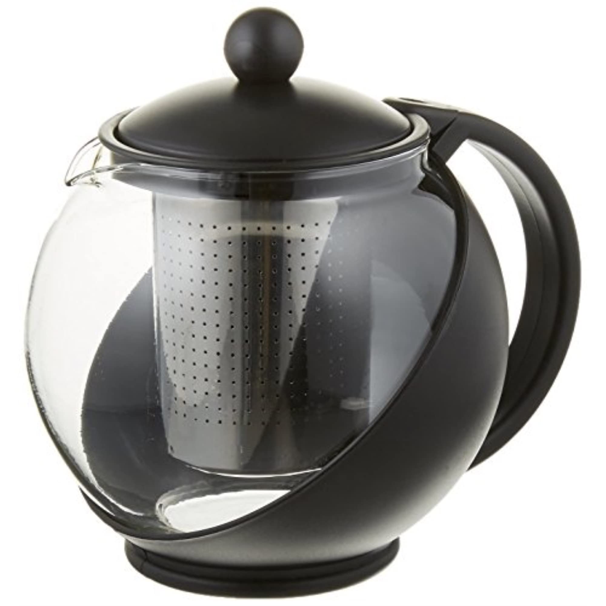 Update International 0.75 Qt. Stainless Steel Tea Pot with Removable Infuser - Perfect for Loose Leaf Tea, Herbal Brewing & Home Kitchen Use