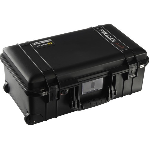 Pelican 1535Air Carry On Case with Foam (Black) - Durable Waterproof Travel Case for Electronics, Cameras & Equipment - Perfect for Air Travel, Outdoor Adventures & Professional Use