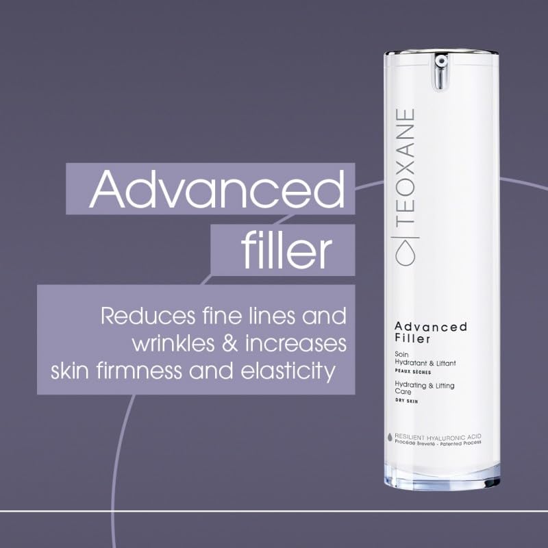 Teoxane Advanced Filler for Dry Skin - Derma Restructuring Hydrating & Lifting Anti-Wrinkle Cream 50ml + Retinol Eye Mask (2-Piece Set) | Professional Skincare Treatment for Wrinkles, Fine Lines & Dark Circles | Perfect for Night Routine & Anti-Aging Regimen