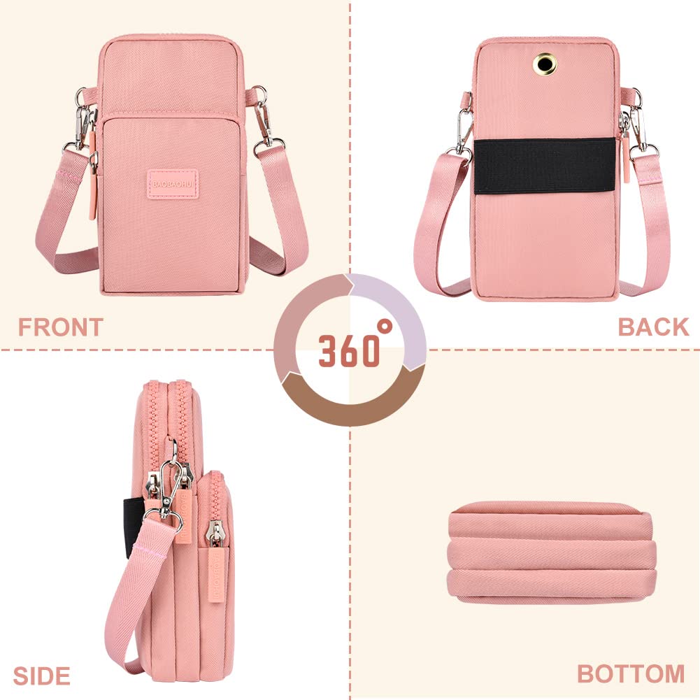 Aucuu Small Crossbody Bag for Women - Adjustable Long Strap Mini Phone Wallet Purse, Lightweight Shoulder Bag for Everyday Use, Travel & Shopping