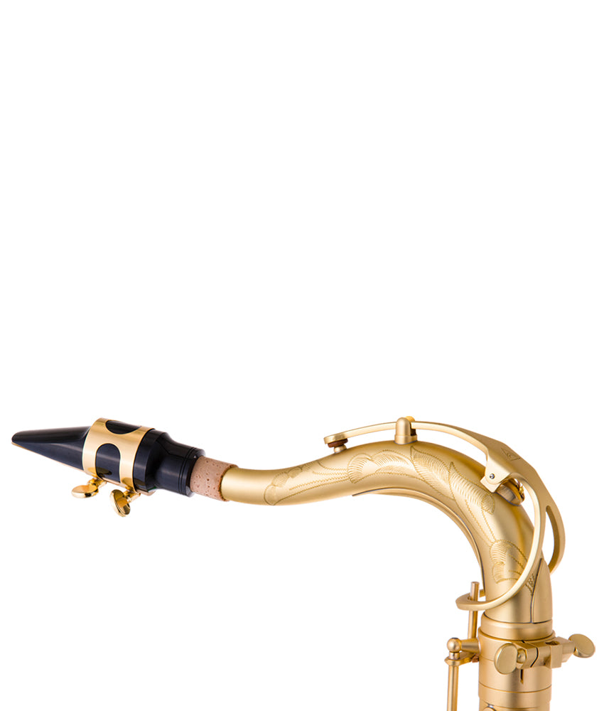 Antigua Winds TS4348 Model 25 PowerBell Tenor Saxophone - Professional Unlacquered Brass Instrument for Jazz, Blues & Concert Performances