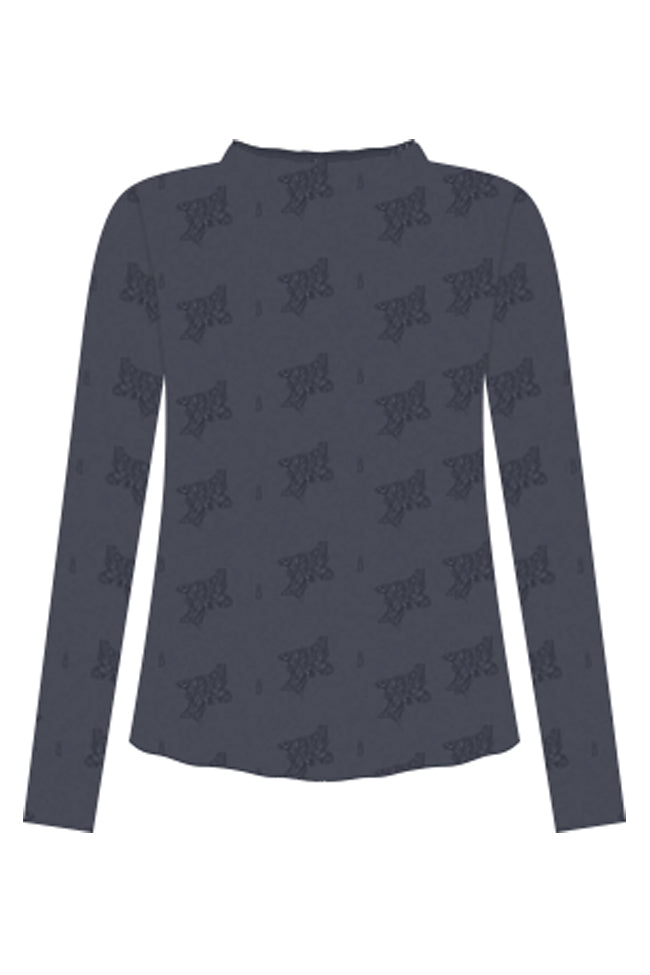Speak Your Truth Black Mock Neck Lace Layering Blouse - Elegant Women's Fashion Top for Office, Date Night & Special Occasions