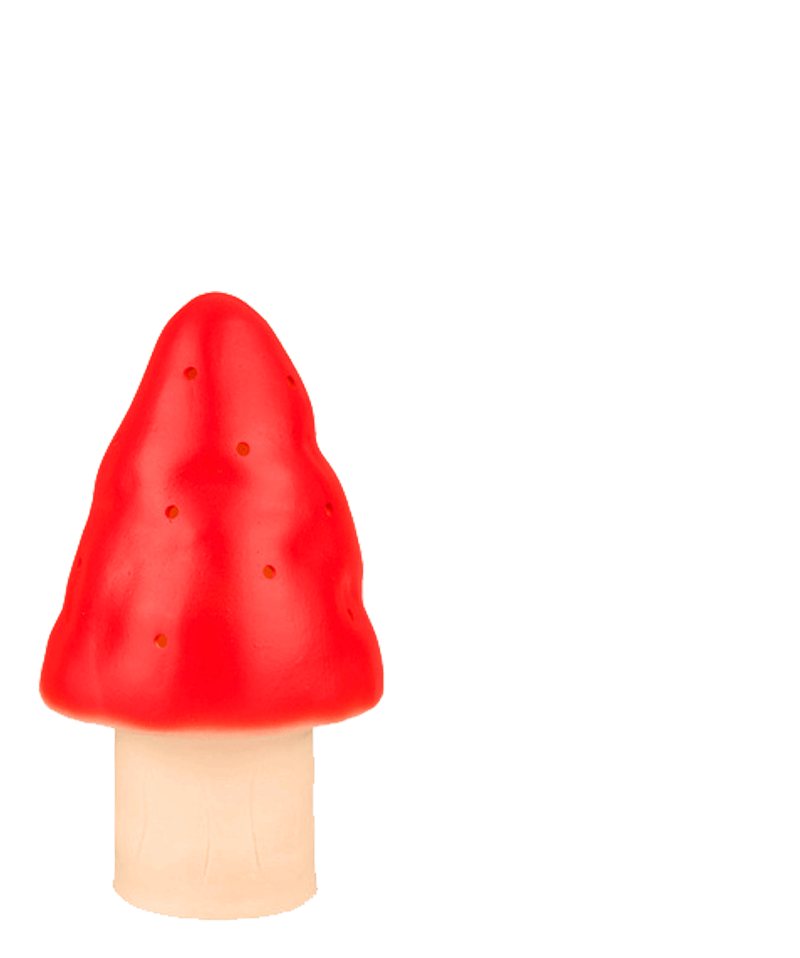 Red Toadstool Lamp - Mushroom Night Light for Kids Room, Nursery, Fairy Garden Decor - Perfect for Bedtime, Playrooms & Outdoor Fairy Gardens