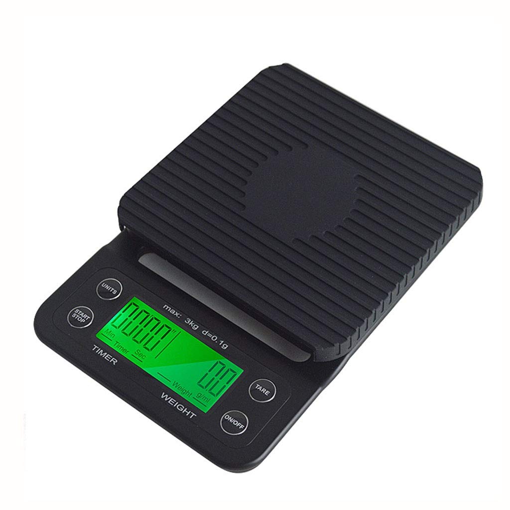 **XIANGWEN Digital Kitchen Scale - 3kg/0.1g Precision, LCD Display, Timer, Non-Slip & Waterproof - Perfect for Coffee Brewing, Baking, Jewelry Weighing & Portion Control**