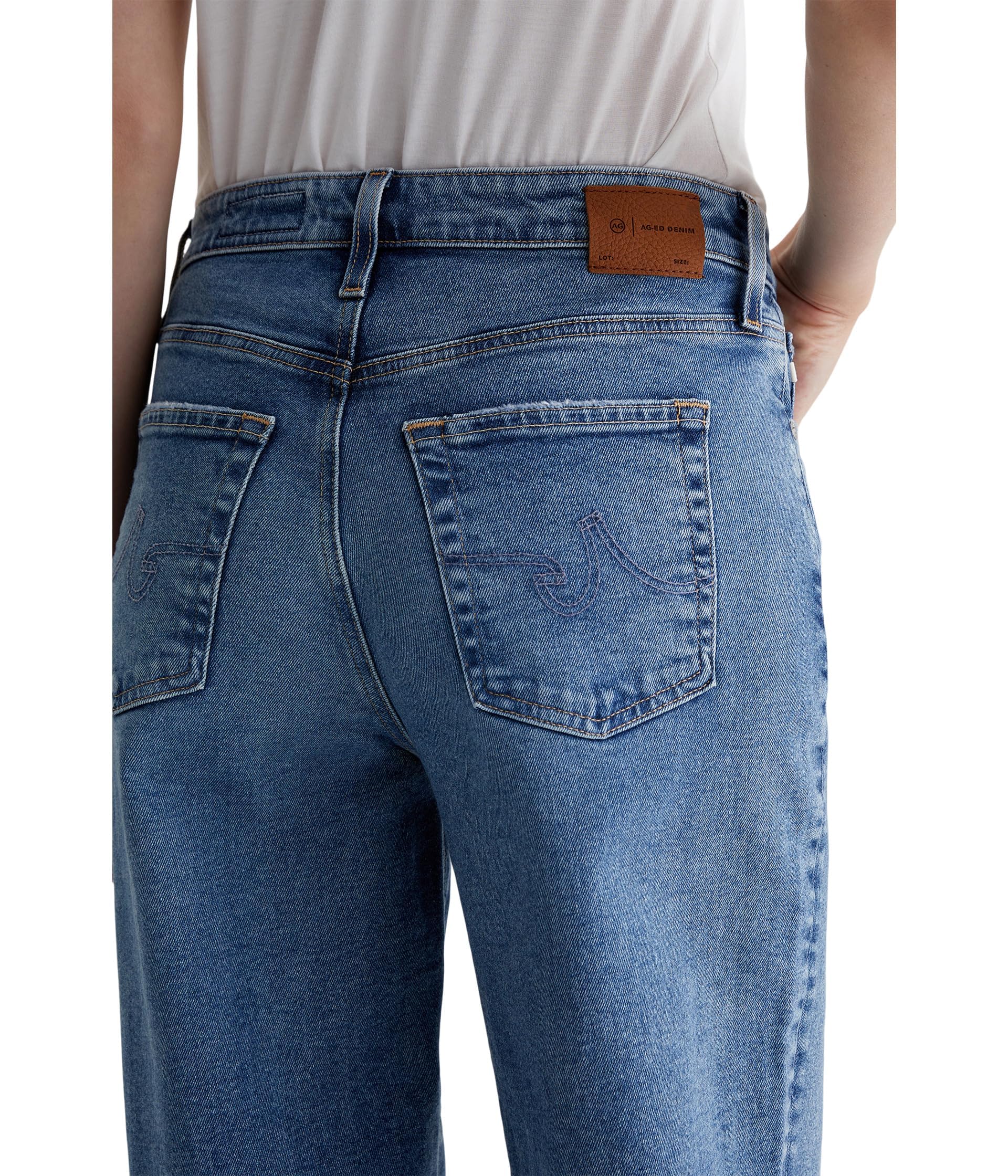 AG Jeans Women's Kora High Rise Wide Leg Jeans - Comfortable Stretch Denim Pants for Casual & Office Wear | Perfect for Everyday Outfits & Work Attire