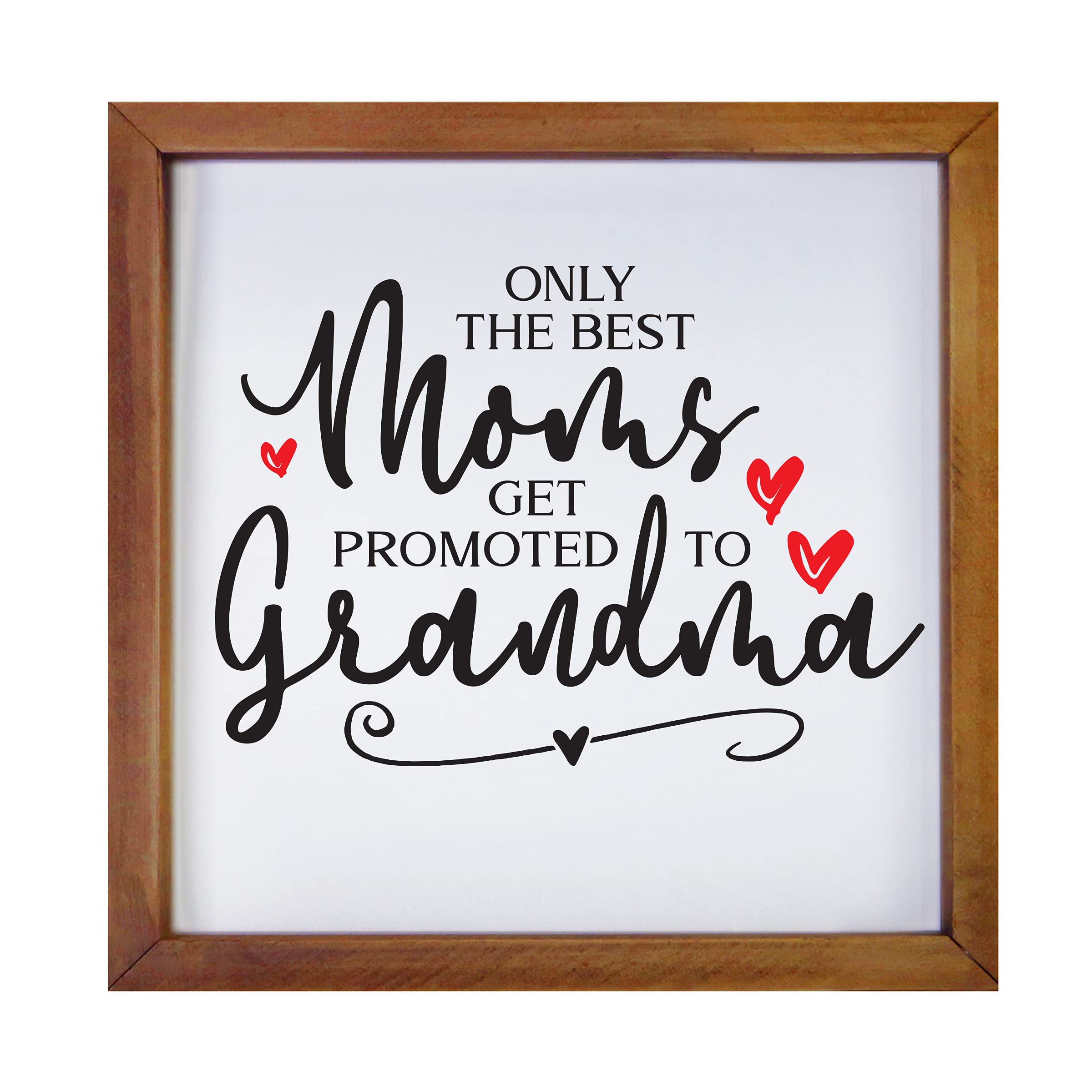 LifeSong Milestones Custom Inspirational Wooden Wall Art - 7x7 Framed Shadow Box with Modern Quotes, Perfect Gift for Moms (Walnut) - Ideal for Home Decor, Office Inspiration & Thoughtful Gifting