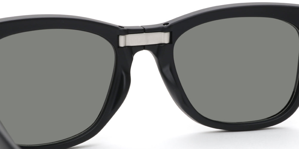JINS x Snow Peak Folding Sunglasses 013 - Lightweight Polarized Sunglasses for Outdoor Activities, Hiking, and Travel