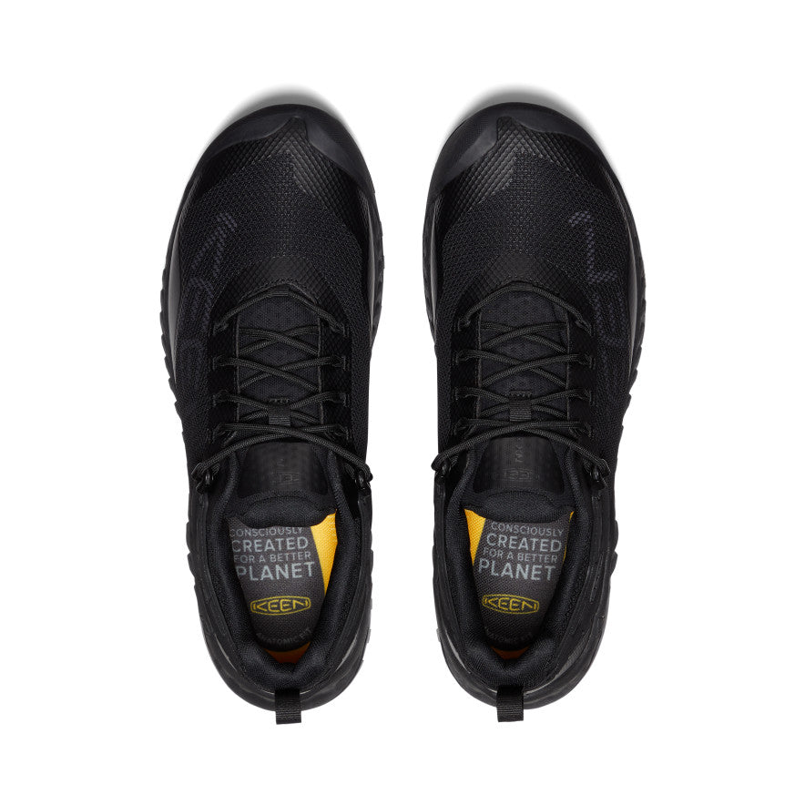 Nike Men's NXIS EVO WP Triple Black Waterproof Running Shoes for Trail & Outdoor Sports