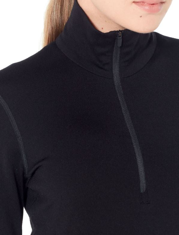 Icebreaker 260 Tech LS Half Zip Women's Merino Wool Base Layer - Warm & Breathable Long Sleeve Shirt for Hiking, Skiing & Outdoor Activities