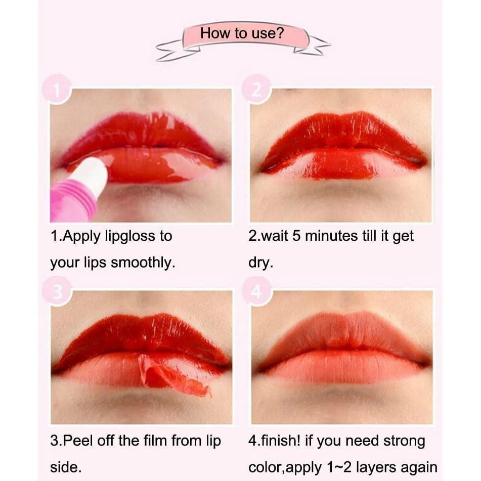 Pink Shimmer Romantic Bear Lip & Cheek Tint - 6 Pack, Natural & Long-Lasting Makeup for Lips & Cheeks, Perfect for Date Night, Parties & Everyday Glam