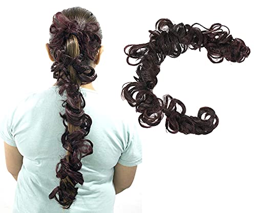 Raaya Synthetic Frill Hair Extensions for Ponytail & Bun - Juda Maker Messy Bun Hairpiece for Women & Girls (1 Pack) - Perfect for Parties, Weddings & Everyday Styling