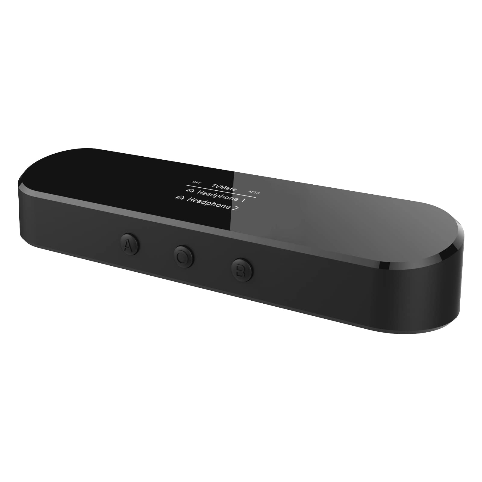 AKSONIC Bluetooth 5.1 Transmitter for TV with aptX Low Latency - Wireless Audio Adapter for 2 Headphones (AUX, RCA, USB-C) - 33ft Range - Perfect for Home Theater, Gaming & Private Listening