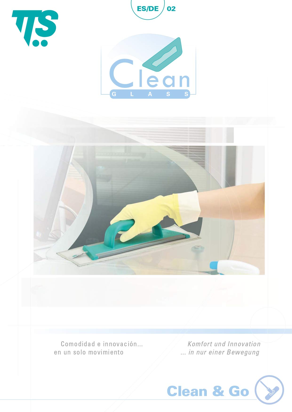 Microfiber Glass Cleaning Cloth 30cm - Grey for Streak-Free Shine