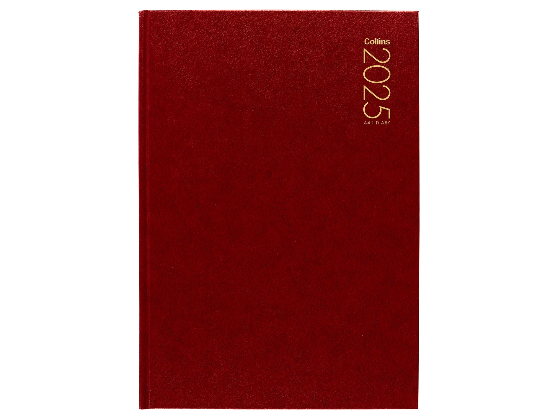 2025 Collins Diary A41 - Day to Page Planner, Red Hardcover, 210mm x 297mm (A4 Size) - Perfect for Daily Scheduling, Work Planning & Personal Organization