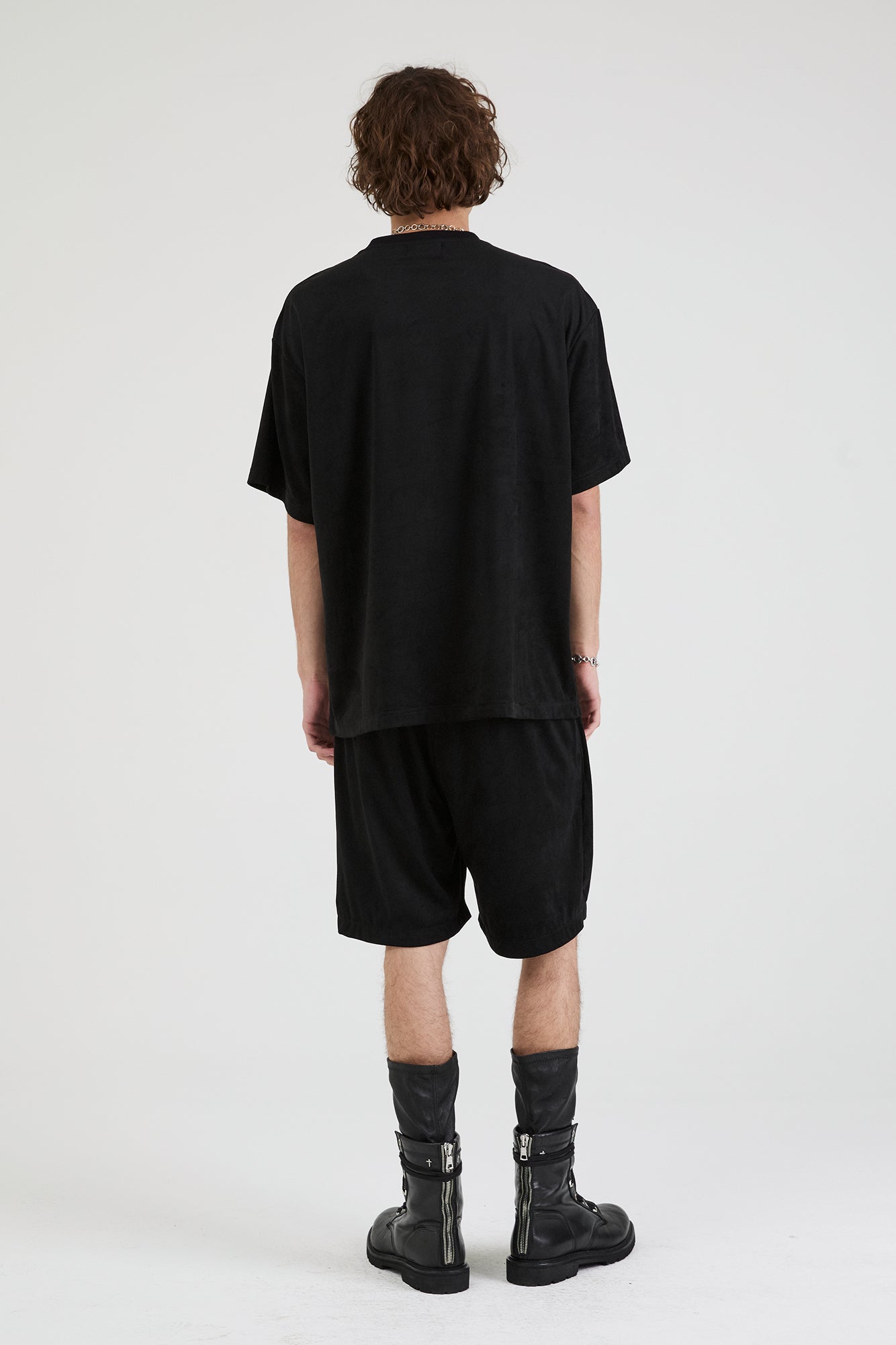 Colin Oversized Short Sleeve T-Shirt for Men - Black Cotton Graphic Tee with Script Logo | Casual Streetwear, Summer Outfits & Everyday Wear